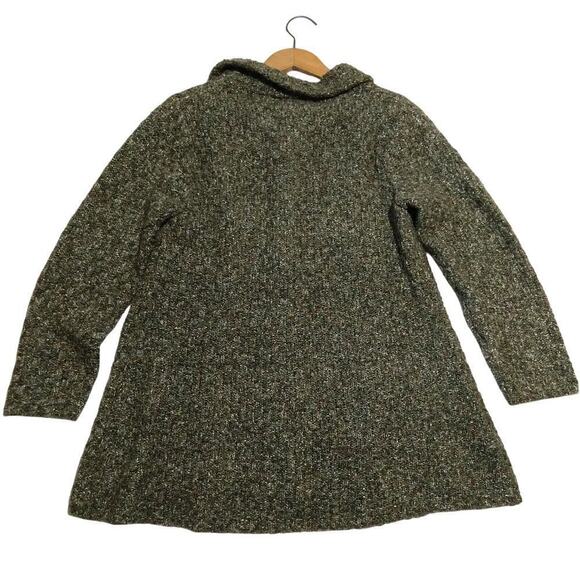 Habitat Women's Cardigan Sweater Size S Green Button Front Heather Lagenlook - Picture 8 of 8